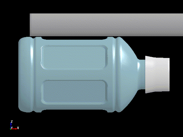 Side Compression Test of a Plastic Bottle