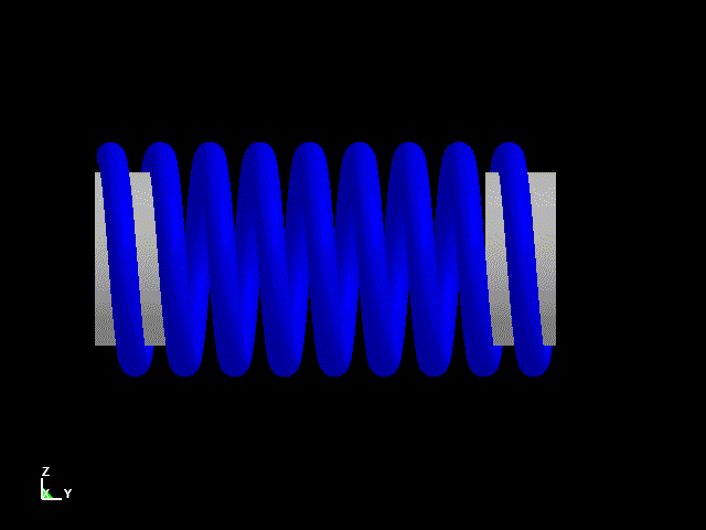 compression spring large displacement stroke 50mm