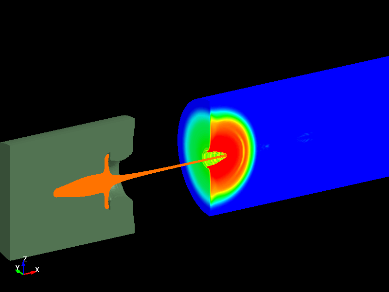 Shaped Charge Jet deformation and penetration 