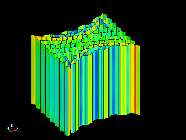  Tensile deformation behavior of aluminum honeycomb in orthogonal direction (X) 