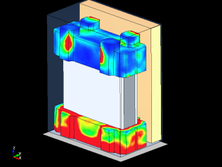 Drop impact simulation of electronic equipment packed with cushioning material