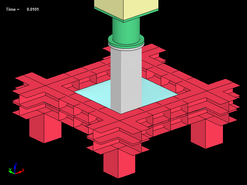  Steel Square Tube impact to Steel plate