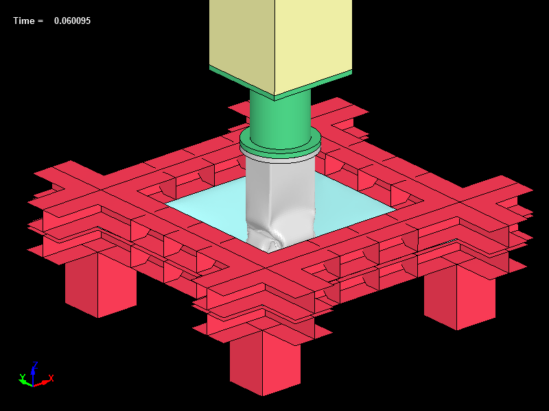  Steel Square Tube impact to Steel plate