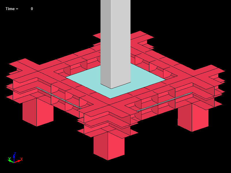  Steel Square Tube impact to Steel plate