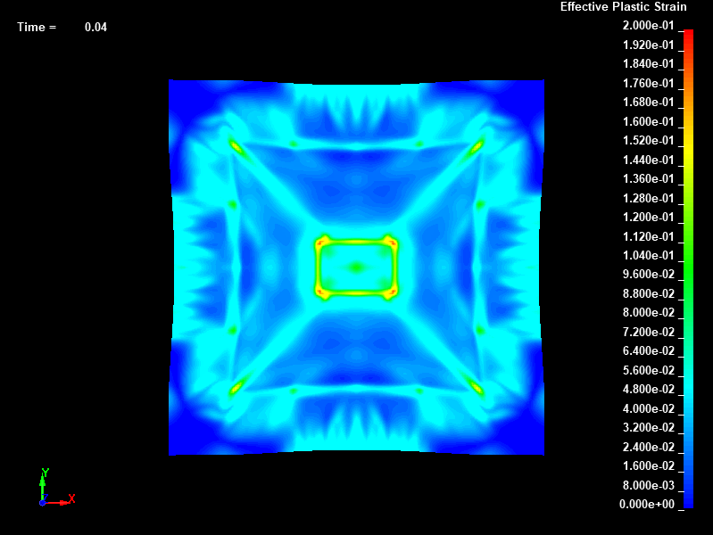  Steel Square Tube impact to Steel plate