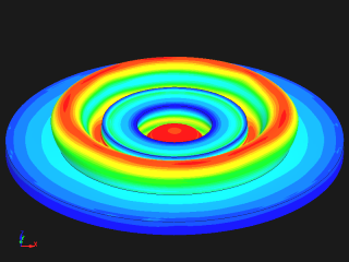 キーボード・スイッチ用ゴム製ダイヤフラムの大変形解析